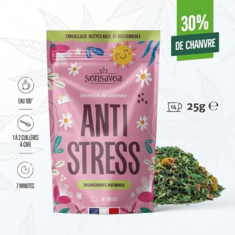 CBD und Lindenblüten Bio-Kräutertee No Stress - Pop CBD