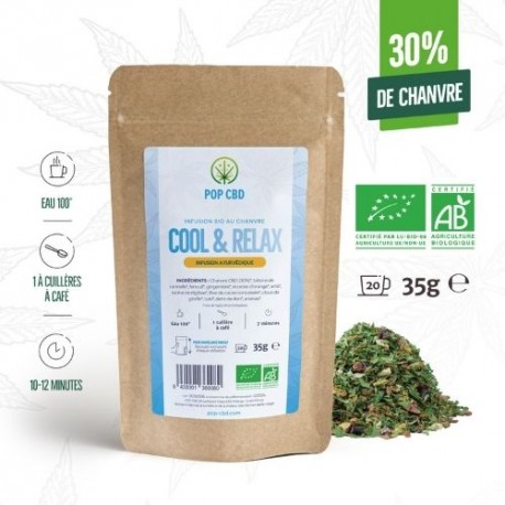 Infusion bio to CBD Cool & Relax 22 % - Pop CBD