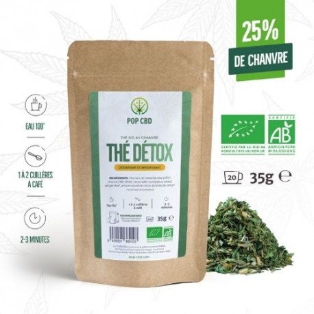 Bio Detox Grüntee mit CBD 35g - Pop CBD