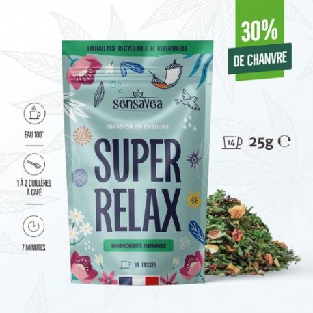 CBD Bio Kräutertee 22% Super Relax 25G