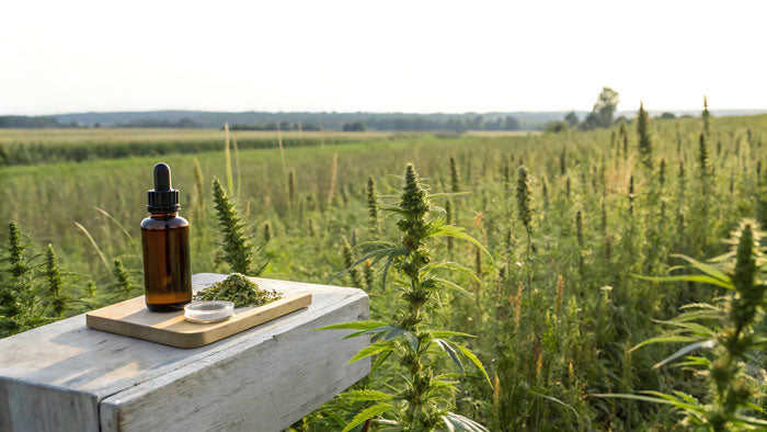 cbd products in a hemp crop